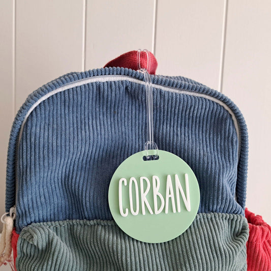 Circle Bag Tag - Lou James Creations