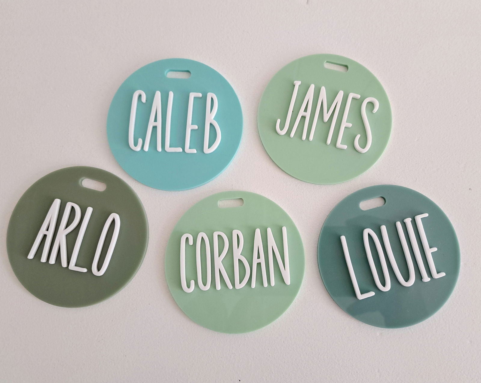 Circle Bag Tag - Lou James Creations
