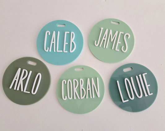 Circle Bag Tag - Lou James Creations
