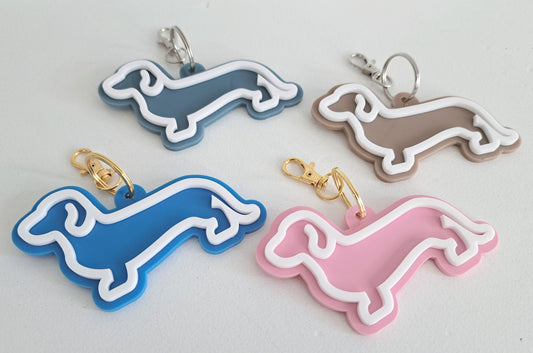 Dachshund Keyring - Lou James Creations