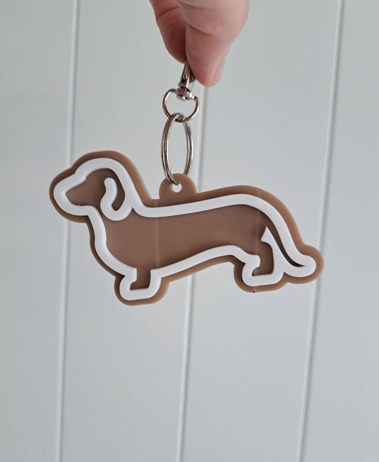 Dachshund Keyring - Lou James Creations