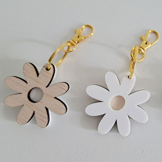 Daisy Keyring - Double Layer Small - Lou James Creations 
