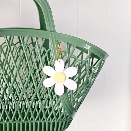 Daisy Large Keyring/Bag Tag - Lou James Creations