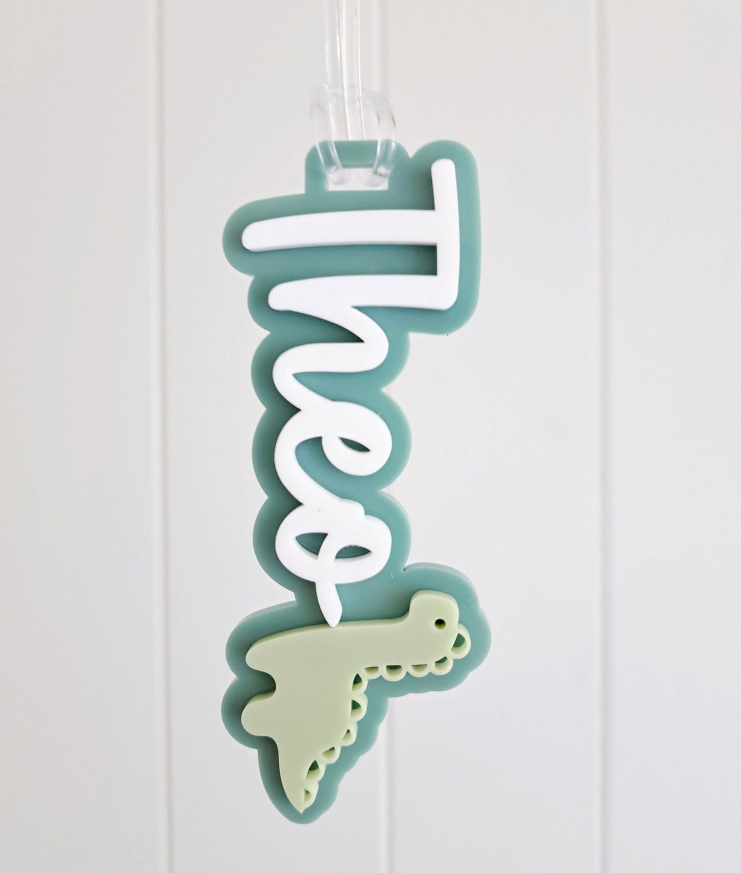 Double Layer Bag Tag with Decal - Lou James Creations