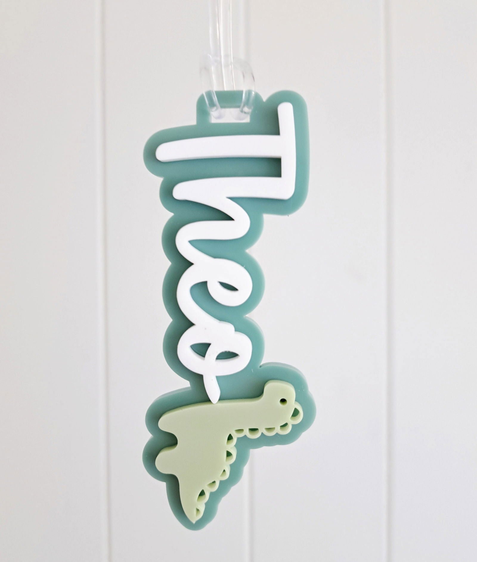 Double Layer Bag Tag with Decal - Lou James Creations