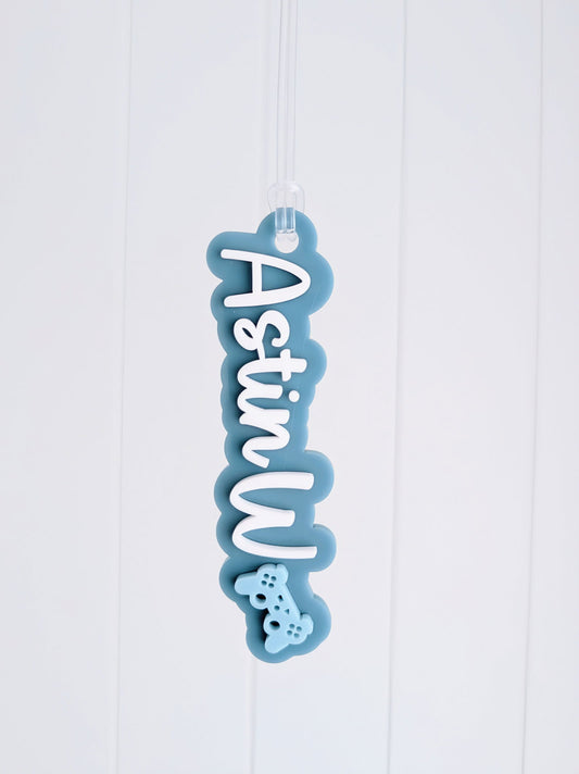 Double Layer Bag Tag with Decal - Lou James Creations
