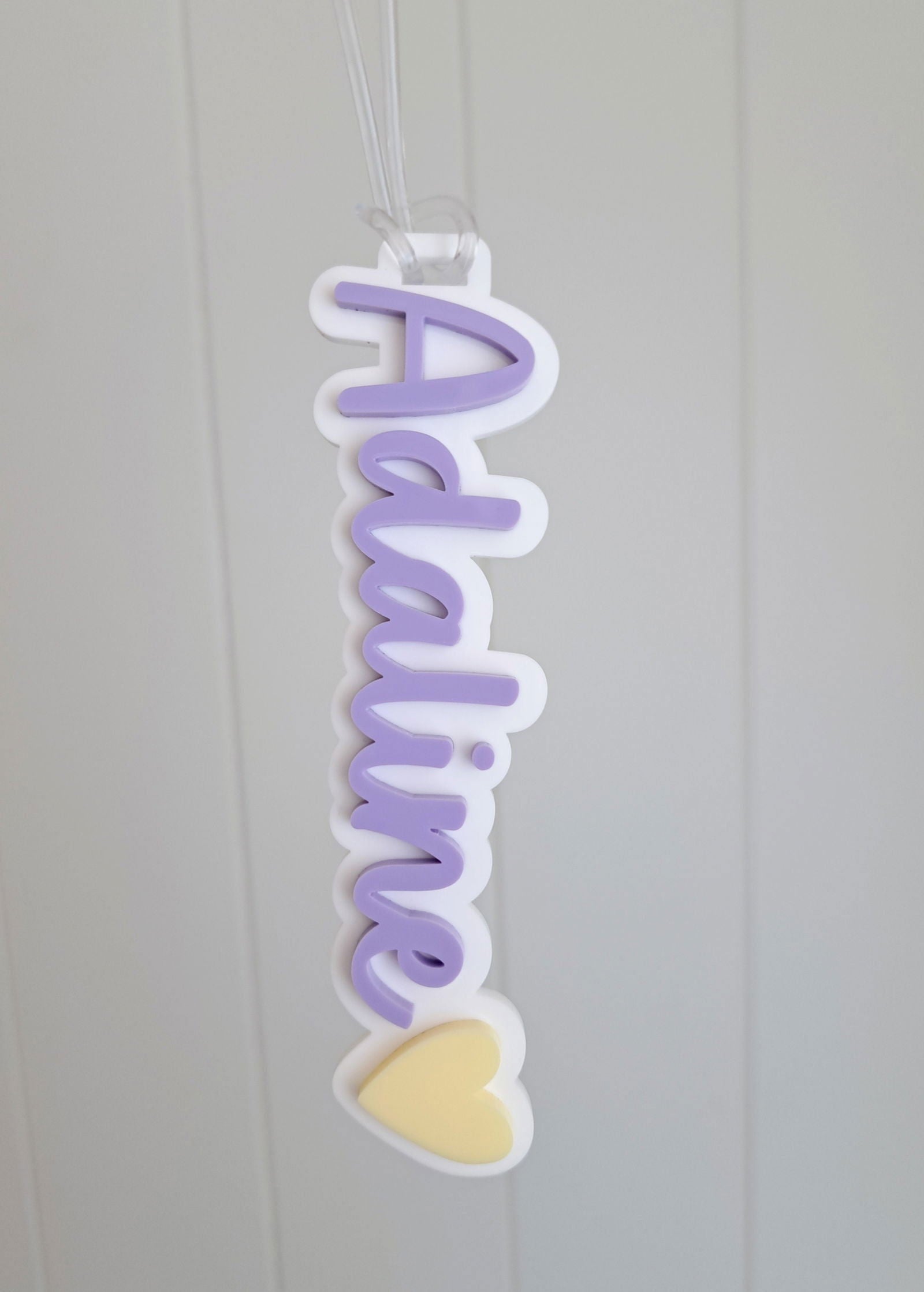 Double Layer Bag Tag with Decal - Lou James Creations