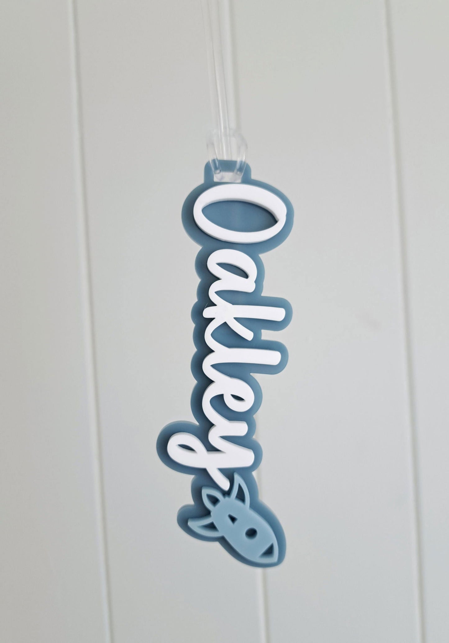 Double Layer Bag Tag with Decal - Lou James Creations