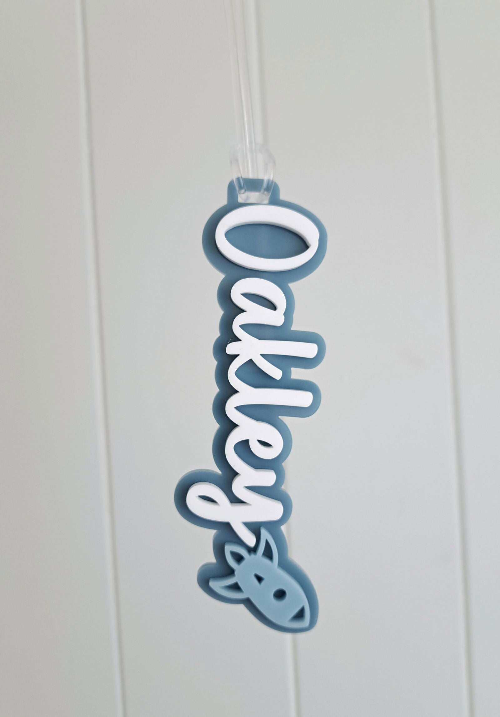 Double Layer Bag Tag with Decal - Lou James Creations