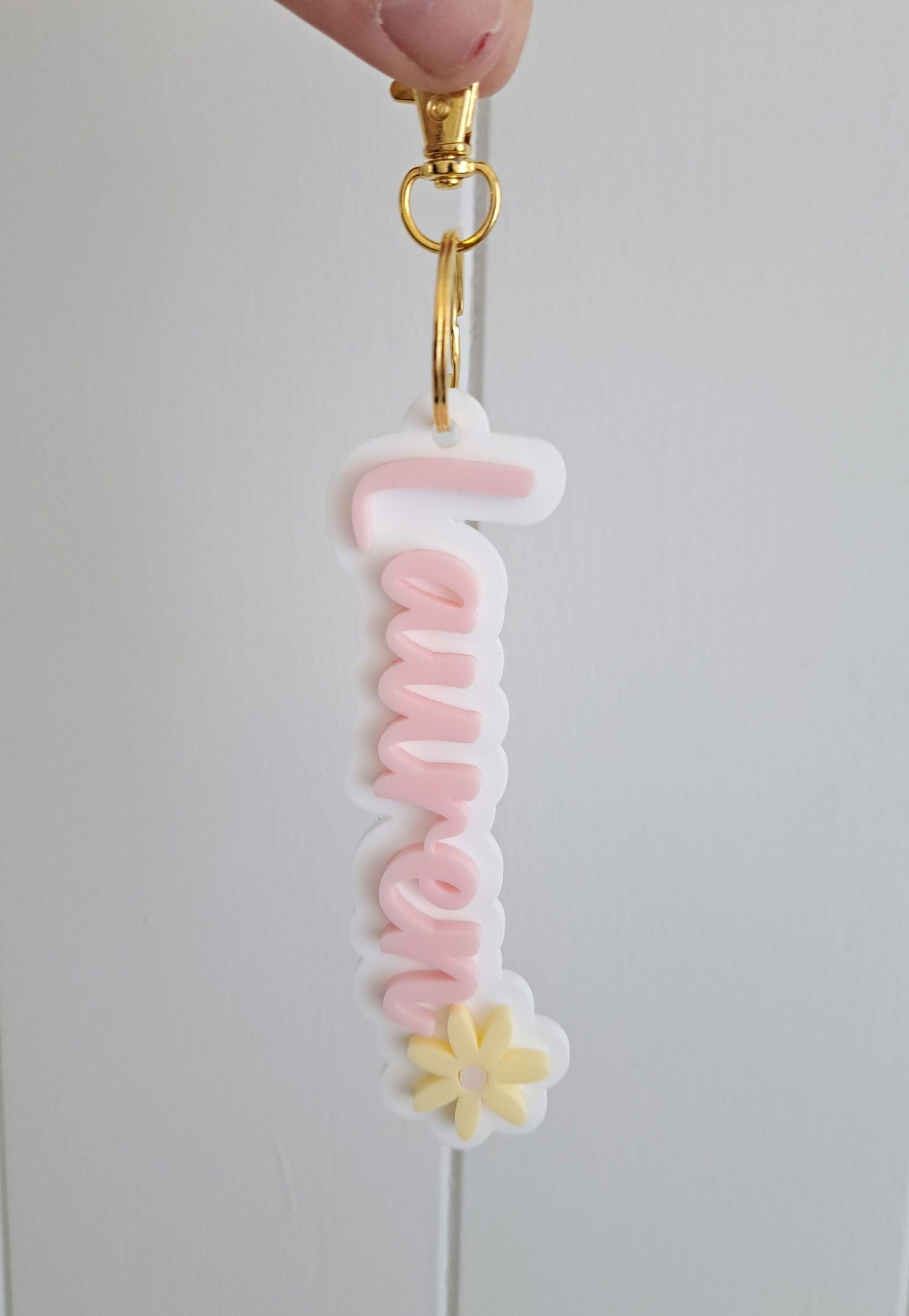 Double Layer Bag Tag with Decal - Lou James Creations
