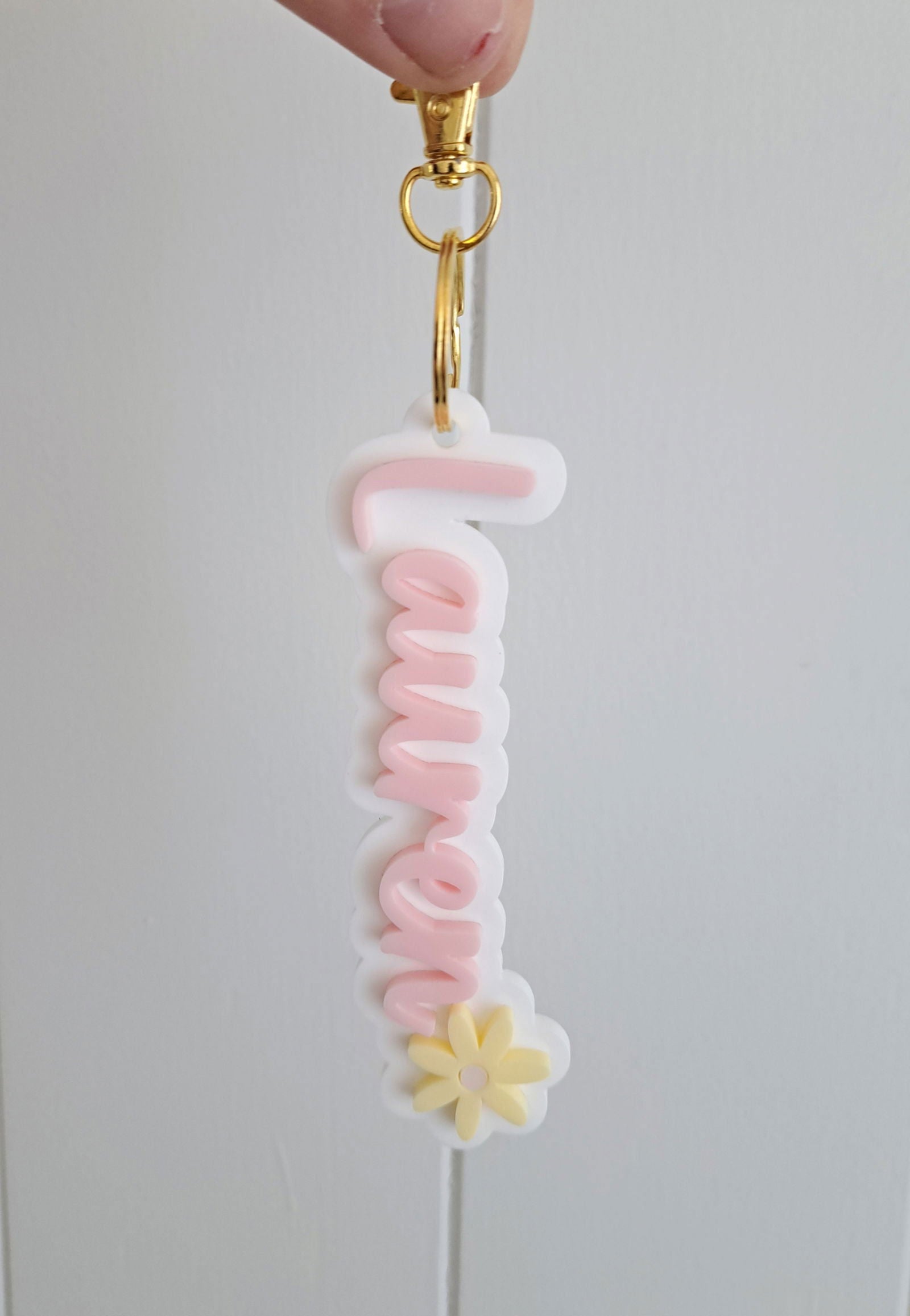 Double Layer Bag Tag with Decal - Lou James Creations
