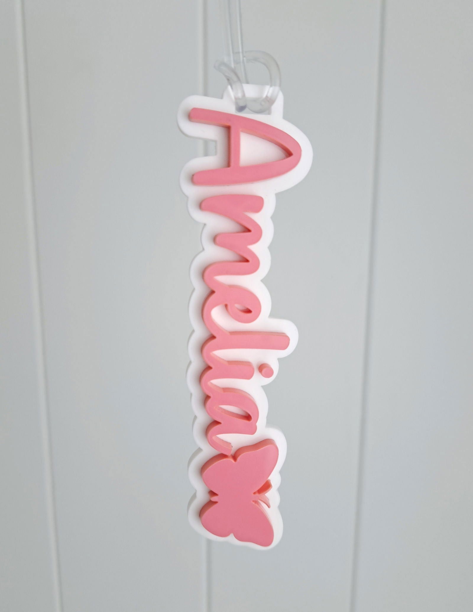 Double Layer Bag Tag with Decal - Lou James Creations