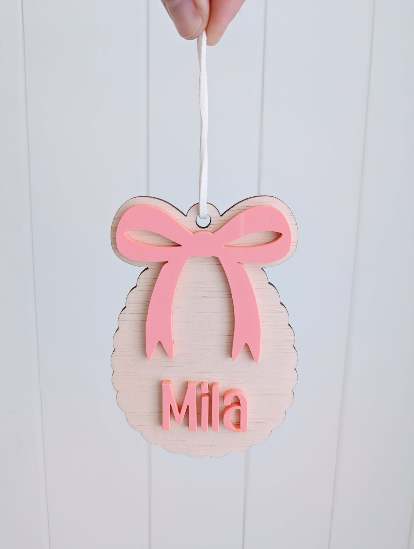 Easter Egg Bow Tag - Mila - Lou James Creations