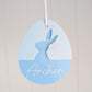 Easter Egg Bunny Silhouette Tag - Lou James Creations