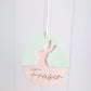 Easter Egg Bunny Silhouette Tag - Lou James Creations