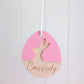 Easter Egg Bunny Silhouette Tag - Lou James Creations
