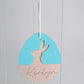 Easter Egg Bunny Silhouette Tag - Lou James Creations