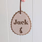 Easter Egg Scallop Tag - Lou James Creations