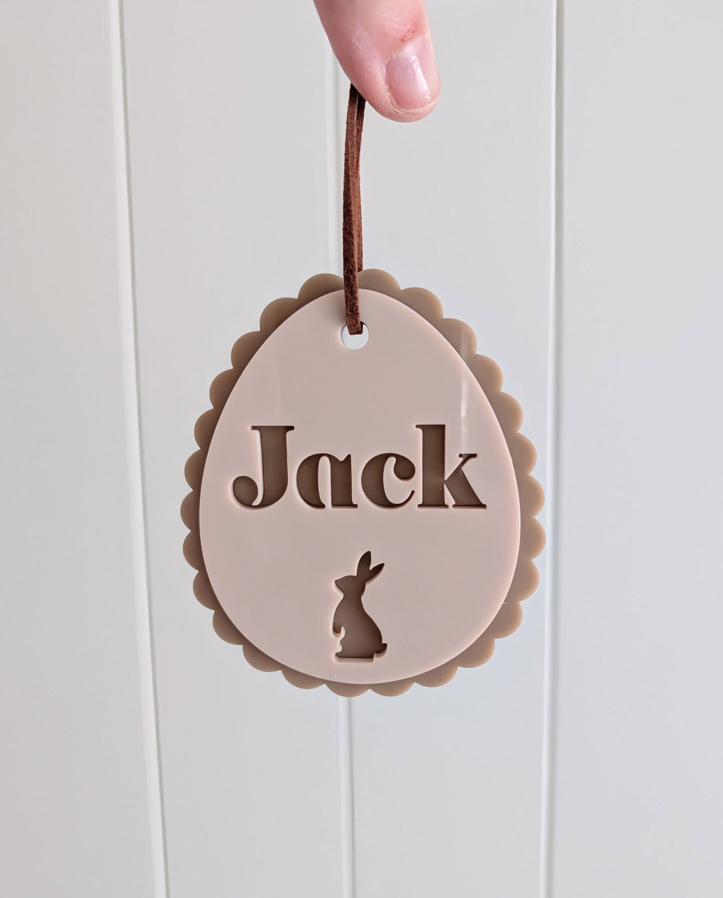 Easter Egg Scallop Tag - Lou James Creations