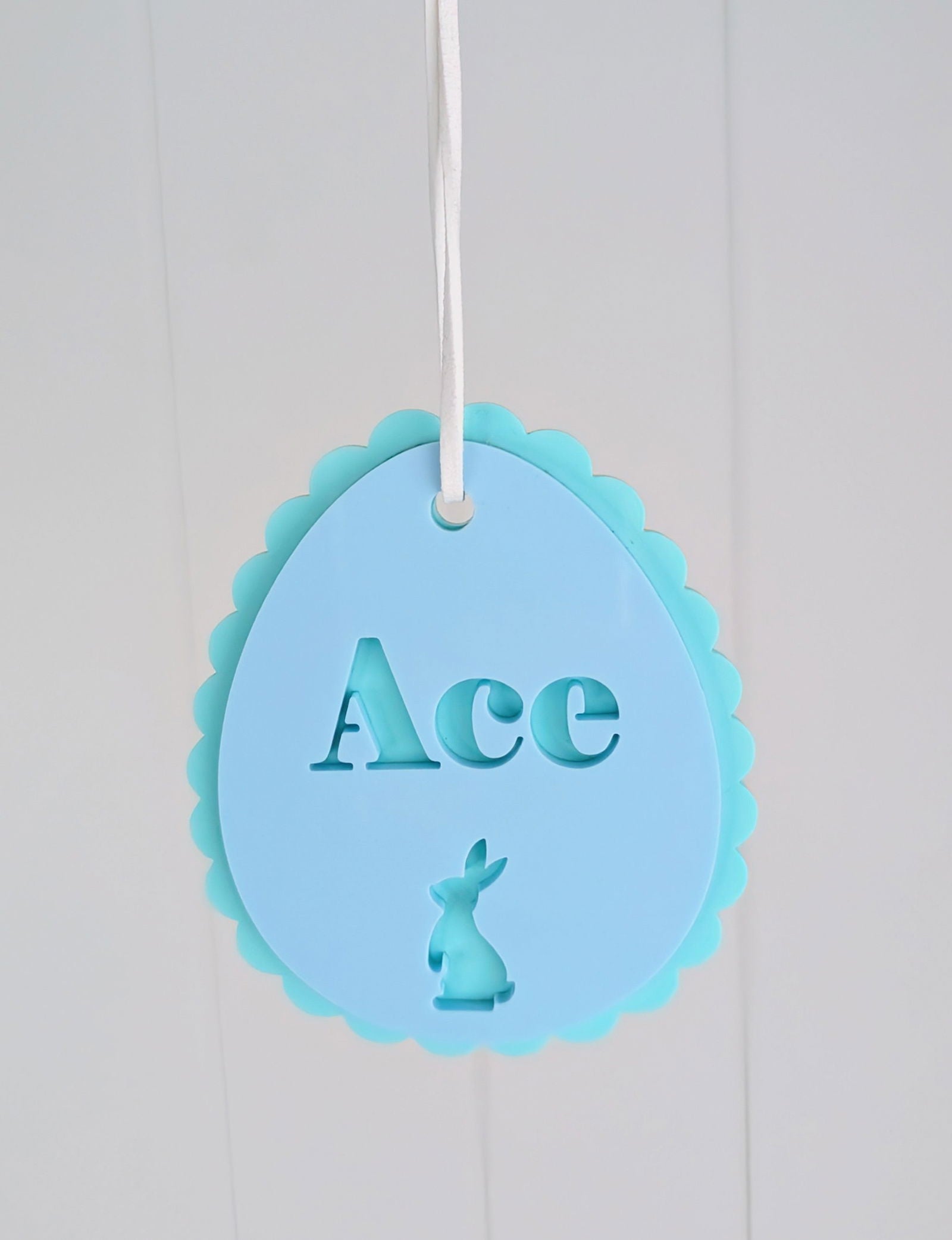 Easter Egg Scallop Tag - Lou James Creations