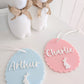 Easter Egg Scallop Tag - Lou James Creations