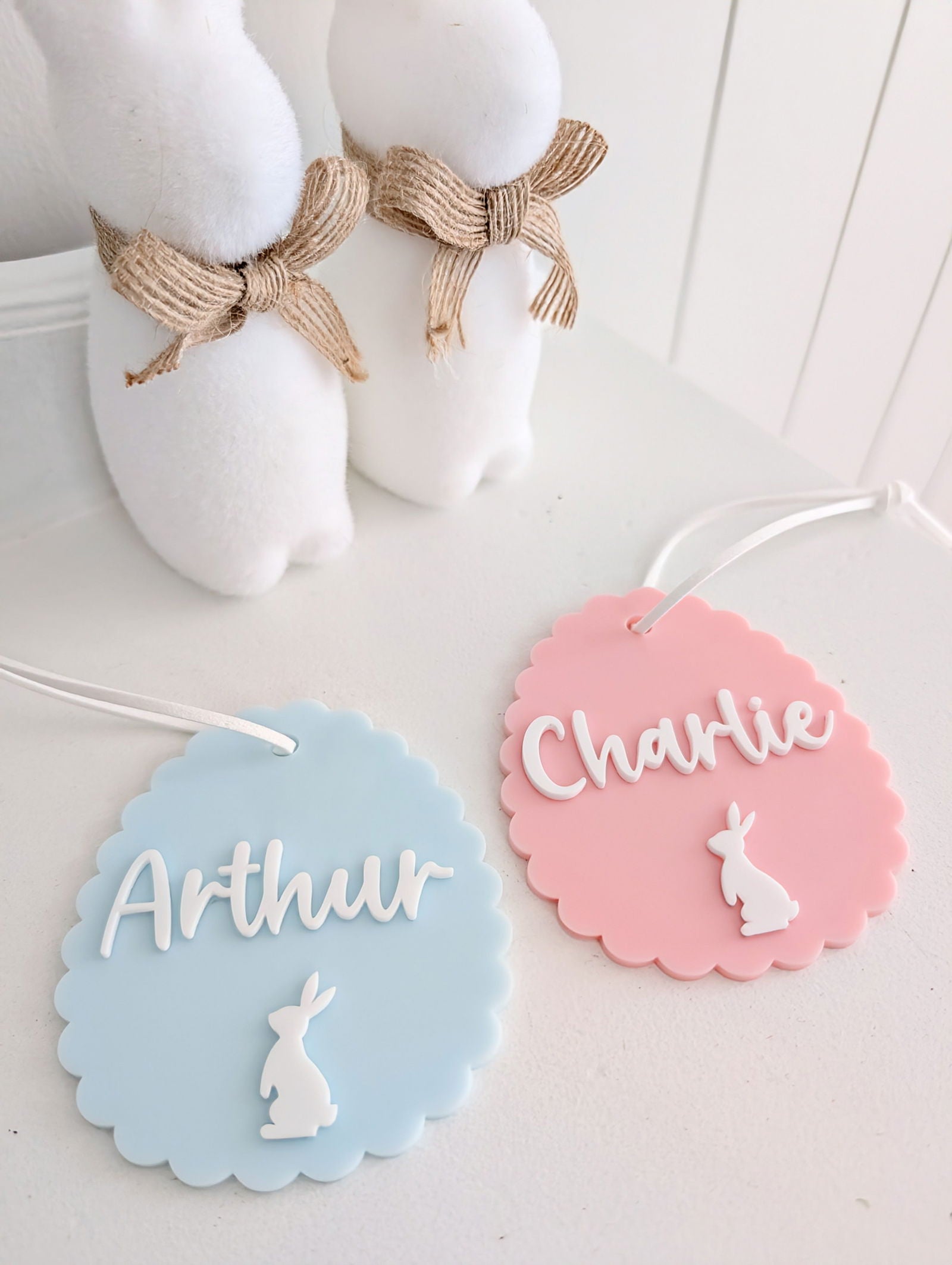 Easter Egg Scallop Tag - Lou James Creations