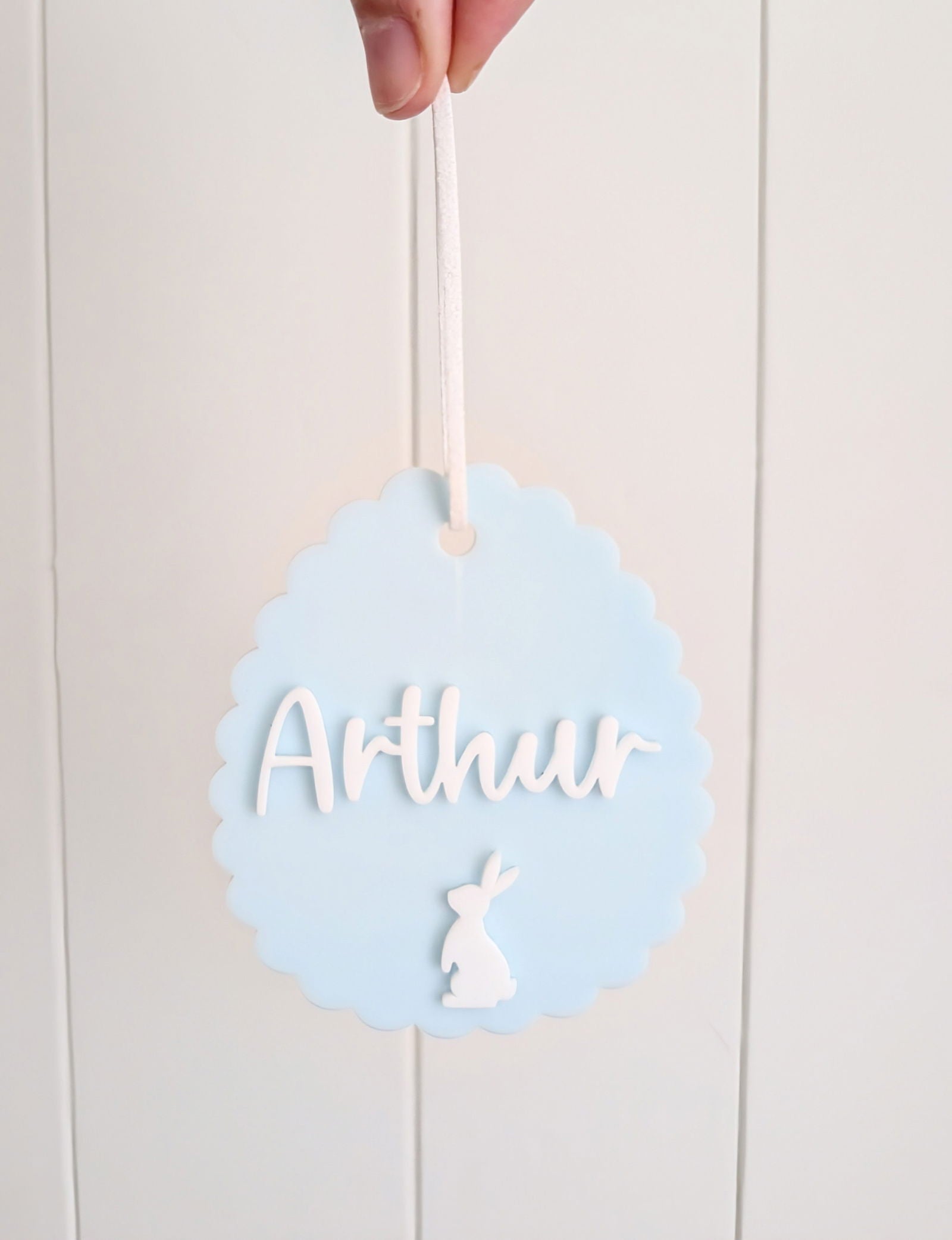 Easter Egg Scallop Tag - Lou James Creations