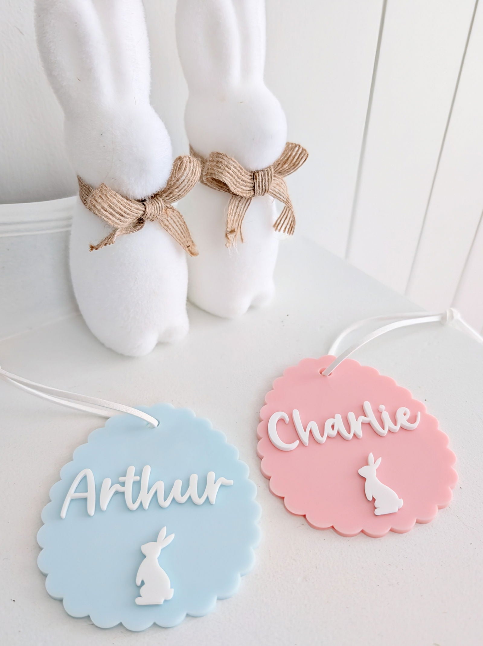 Easter Egg Scallop Tag - Lou James Creations