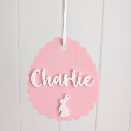 Easter Egg Scallop Tag - Lou James Creations 