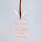 Easter Egg Teacher Wooden Tag - Lou James Creations