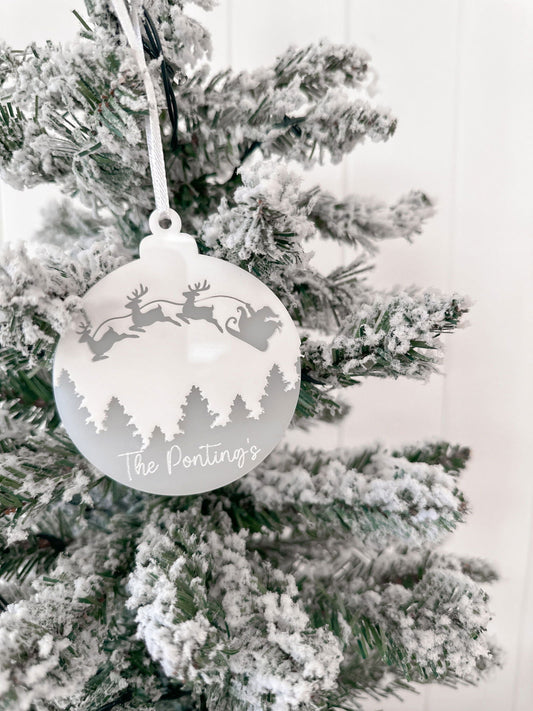 Family Bauble Christmas Ornament - Lou James Creations 