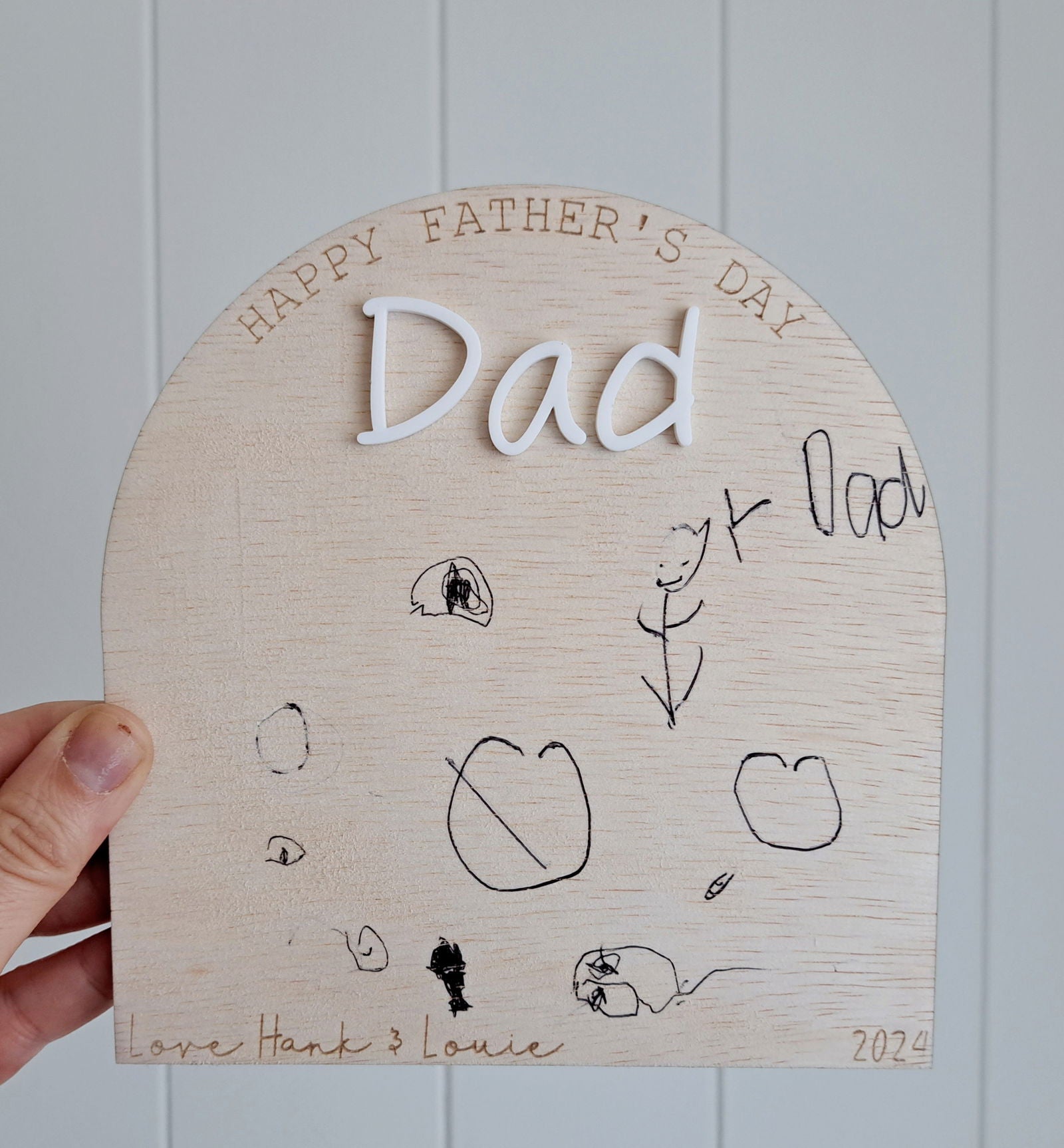 Father's Day Artwork Arch - Lou James Creations 