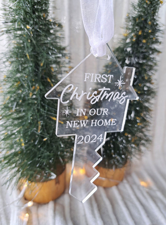 First Christmas House Key Christmas Ornament - Lou James Creations