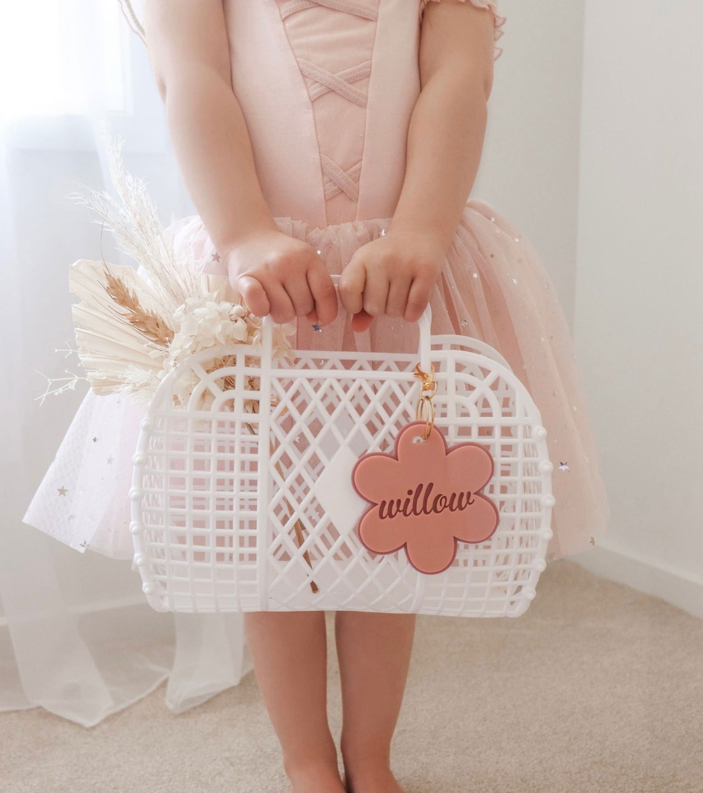 Flower Bag Tag - Double Layer - Lou James Creations 