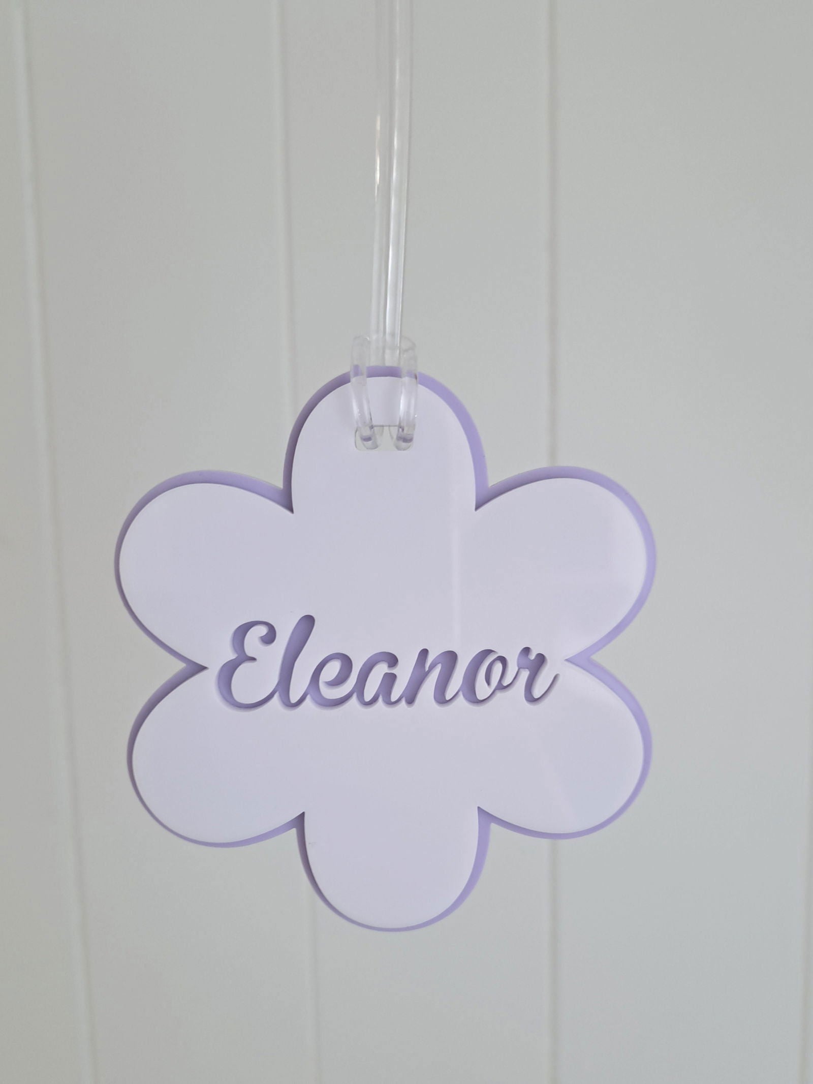 Flower Bag Tag - Double Layer - Lou James Creations 