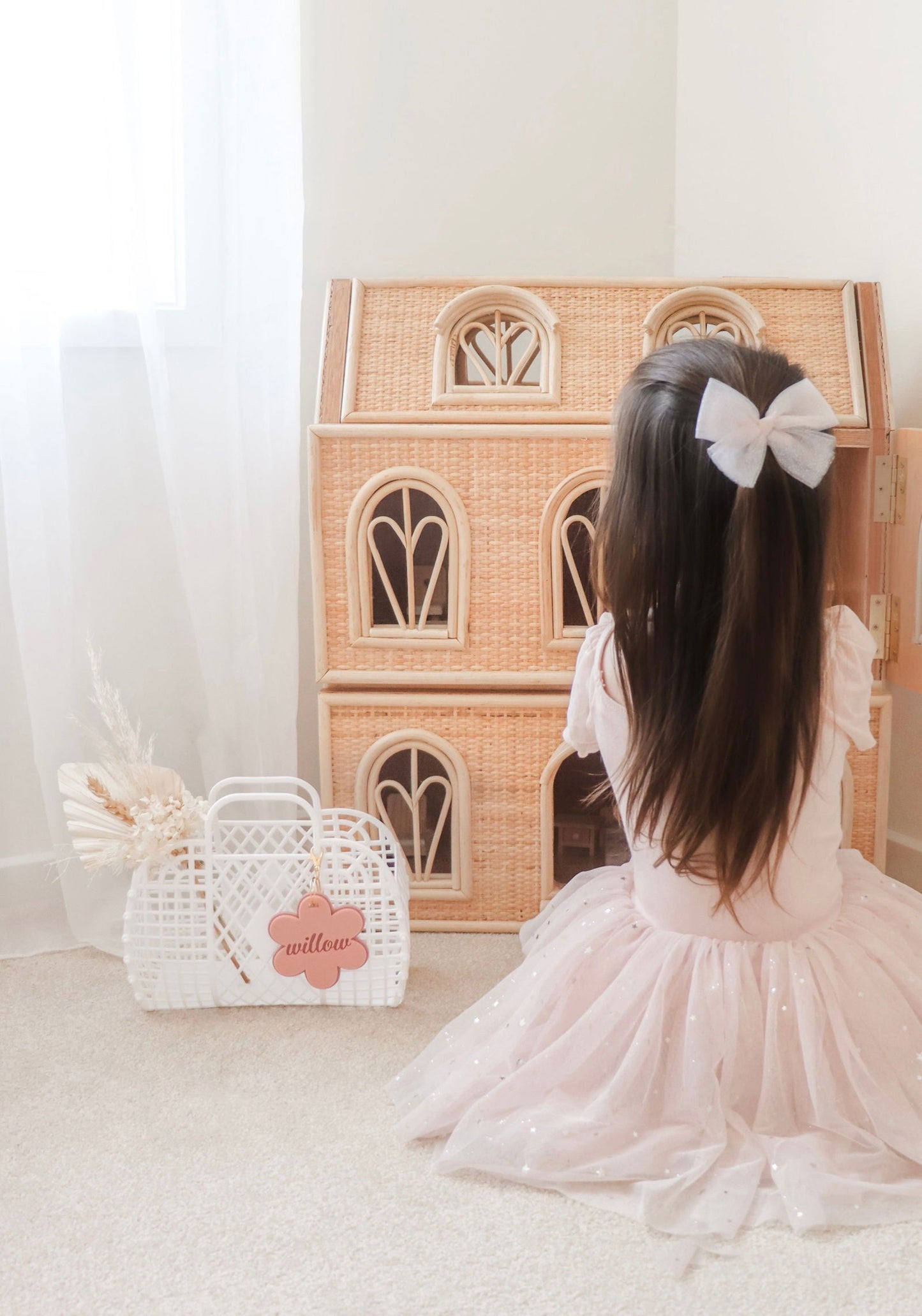 Flower Bag Tag - Double Layer - Lou James Creations 