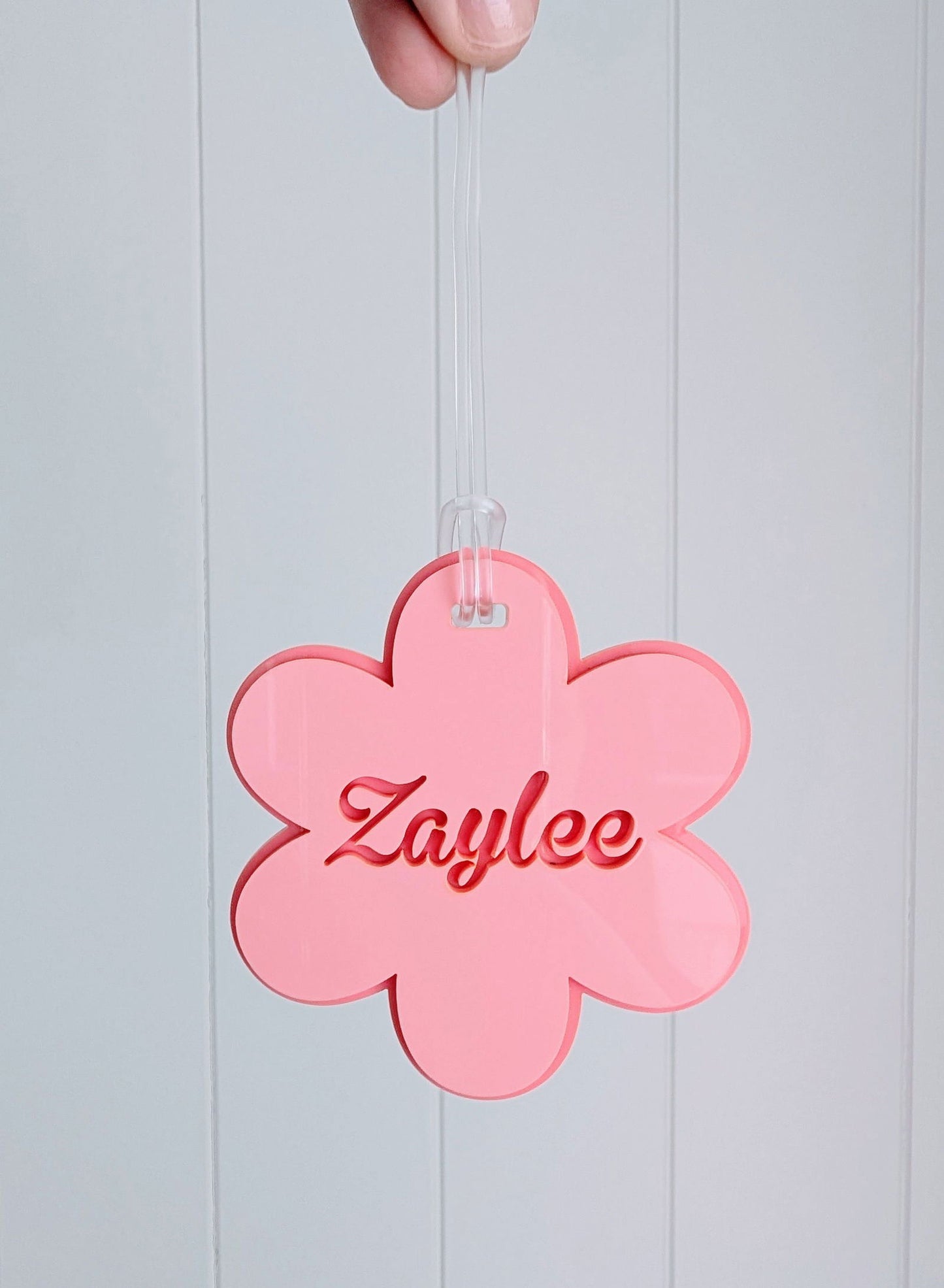 Flower Bag Tag - Double Layer - Lou James Creations 