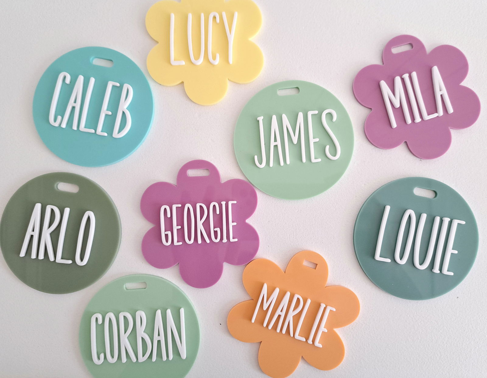 Flower Bag Tag - Lou James Creations