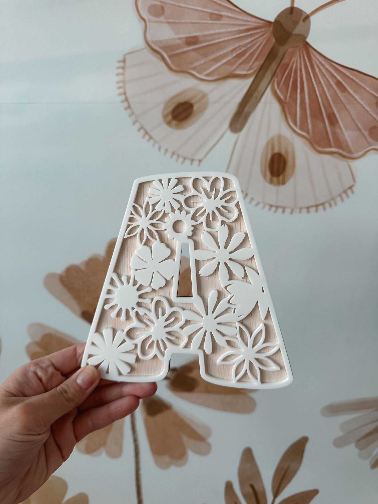 Flower Letter Cut Outs - Lou James Creations