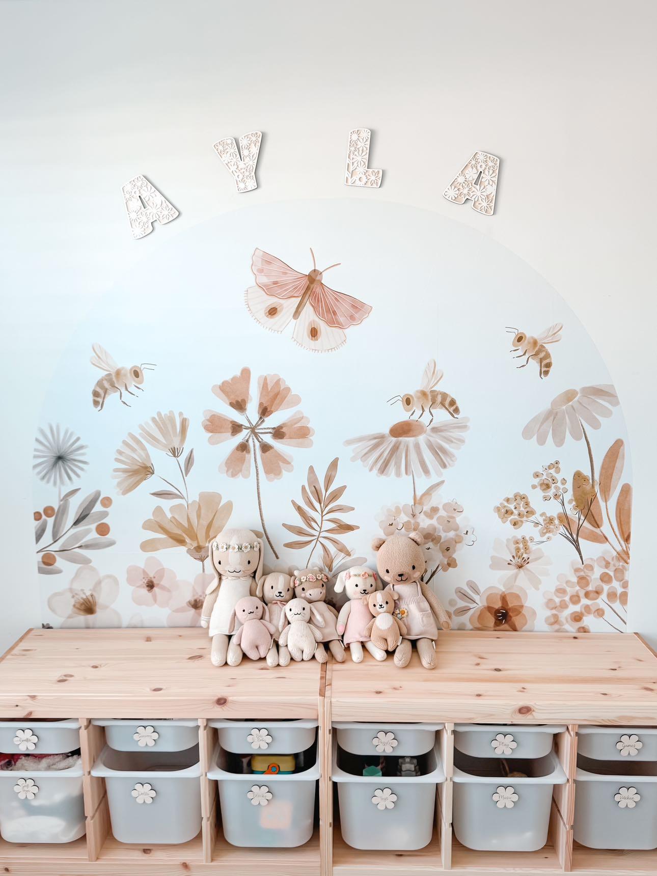 Flower Letter Cut Outs - Lou James Creations
