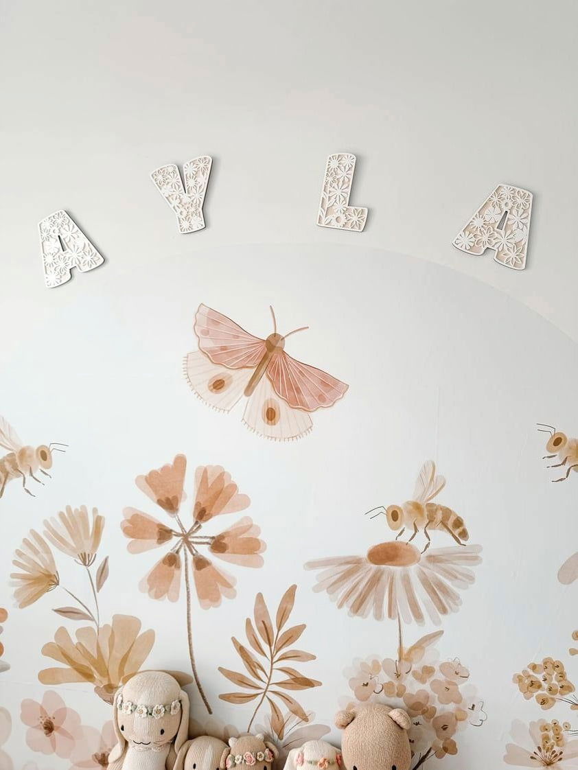 Flower Letter Cut Outs - Lou James Creations