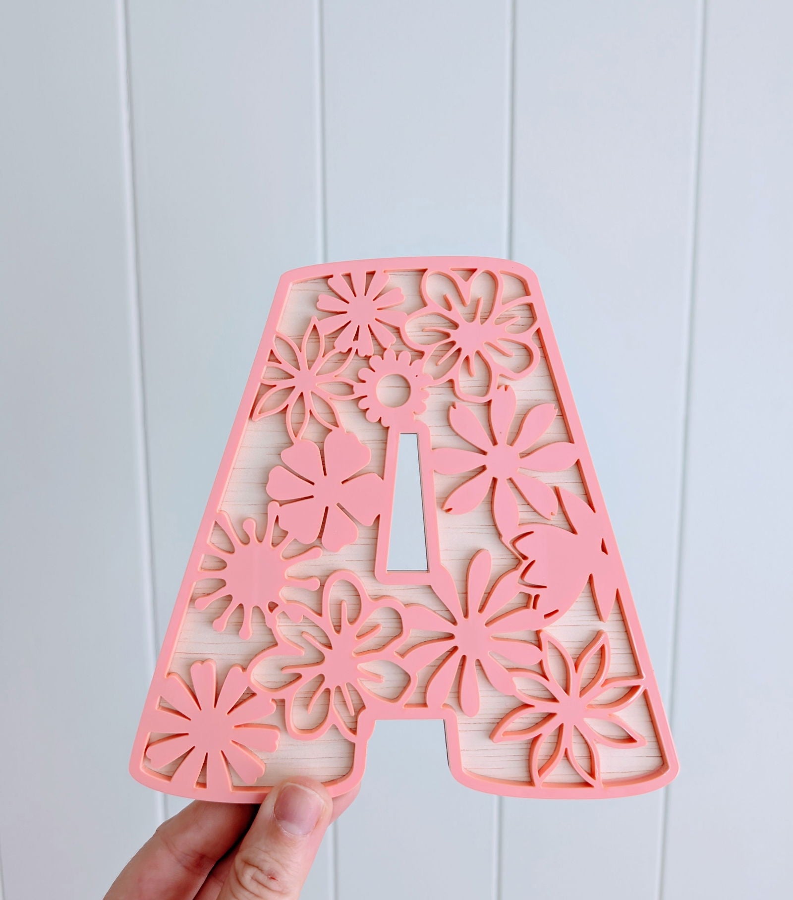 Flower Letter Cut Outs - Lou James Creations