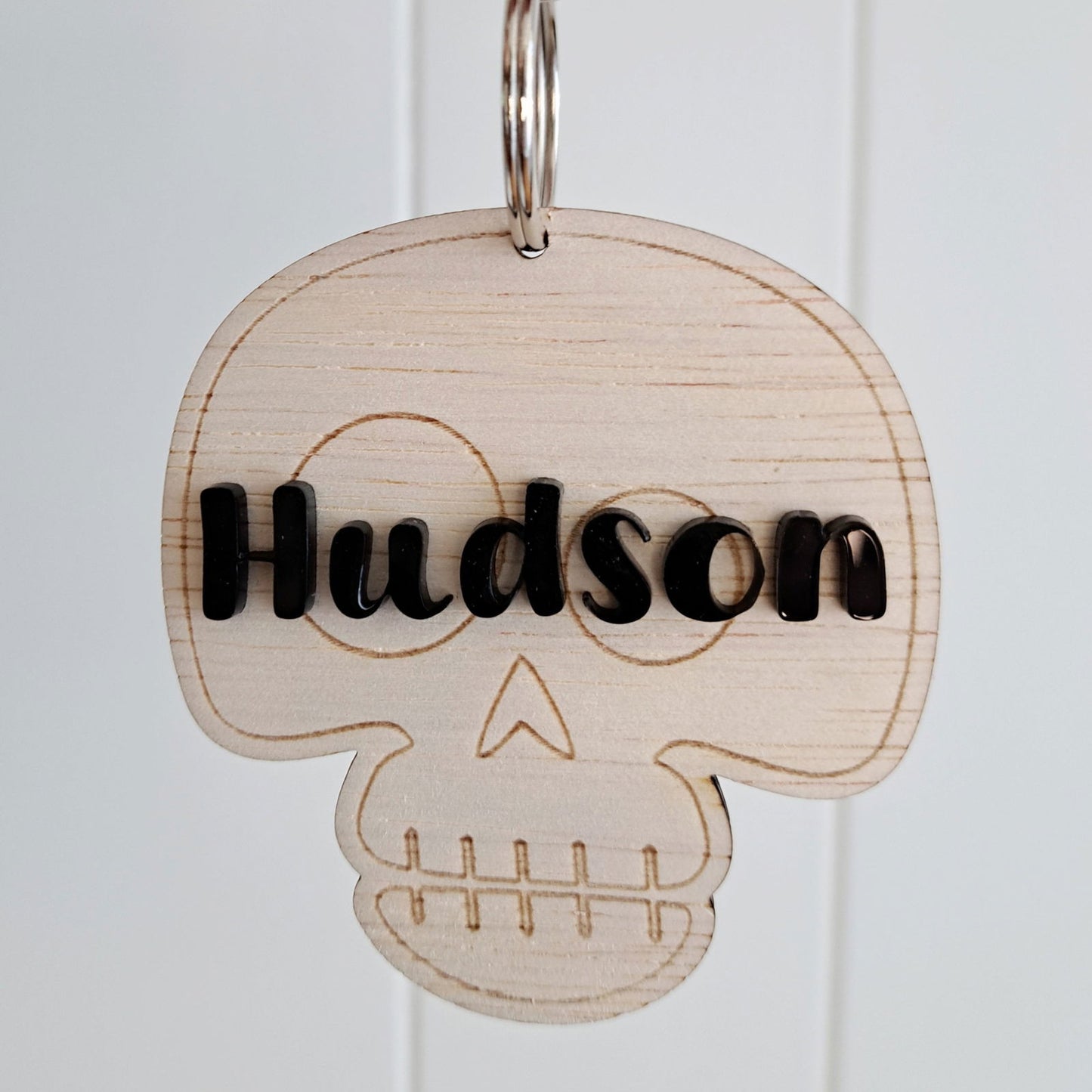 Halloween Wooden Keyring - Lou James Creations