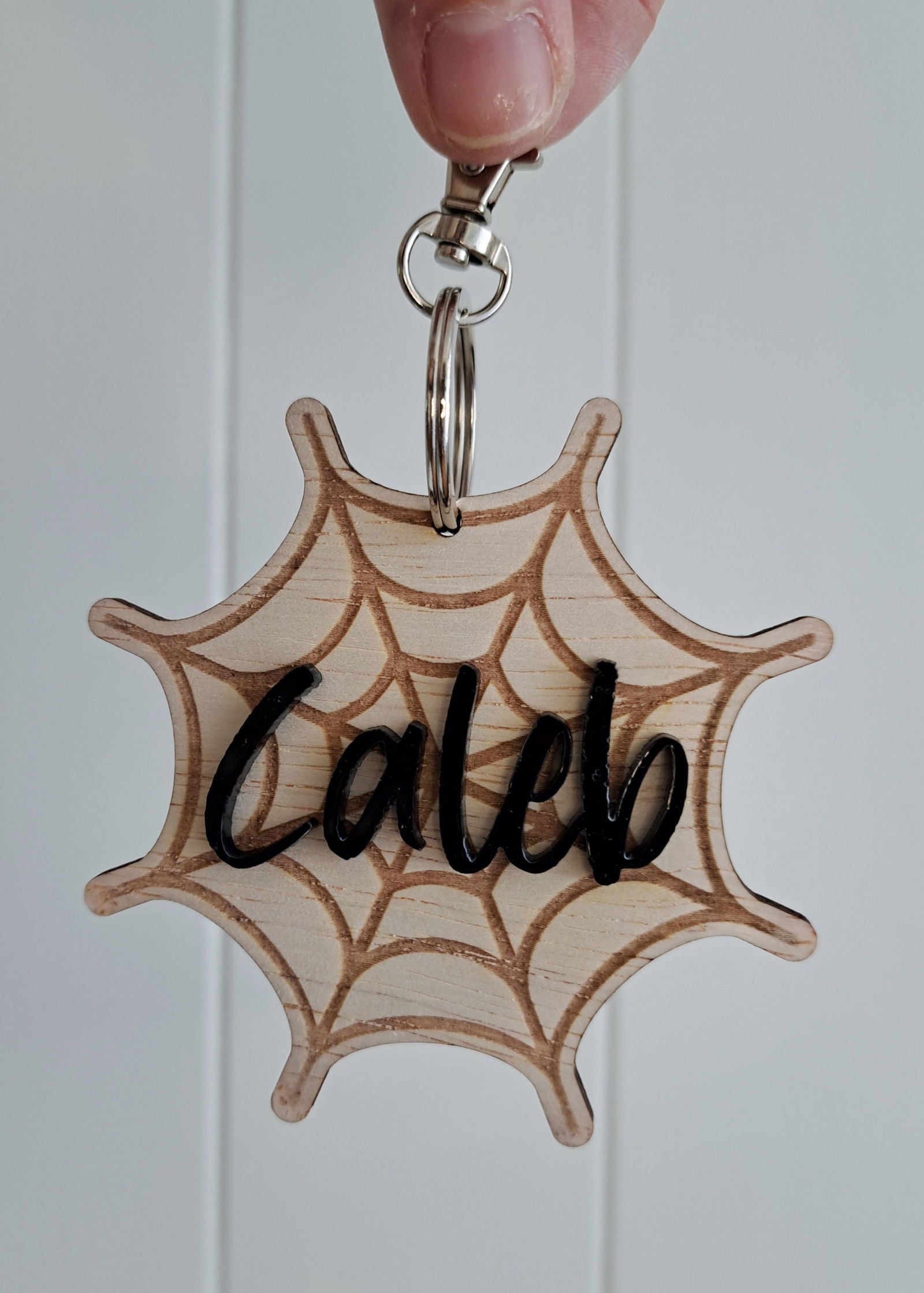 Halloween Wooden Keyring - Lou James Creations