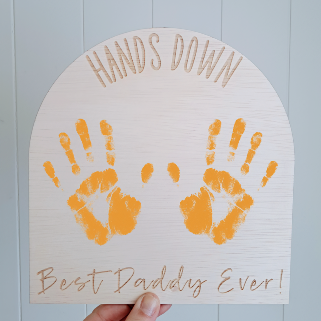 Hands Down Best Dad / Best Mum - Arch - Lou James Creations 
