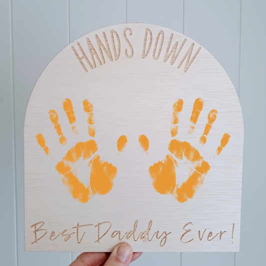 Hands Down Best Dad / Best Mum - Arch - Lou James Creations 
