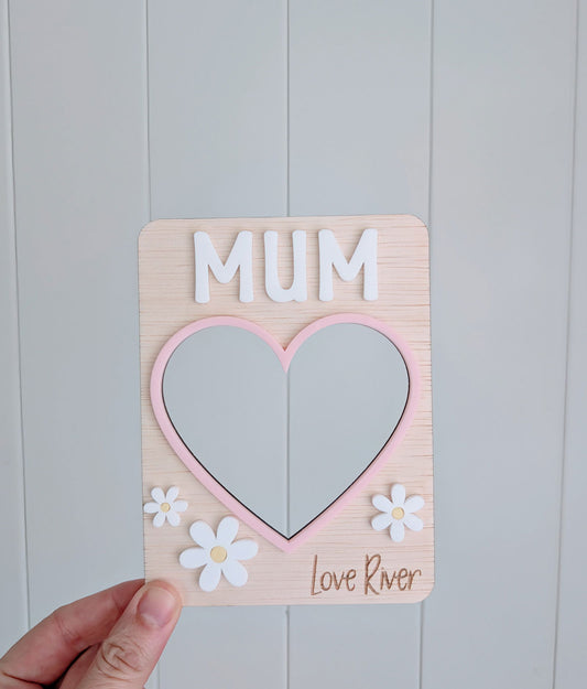 Heart Photo Frame Fridge Magnet - Lou James Creations 