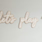 Let's Play - Room Wall Plaque Double Layer - Lou James Creations