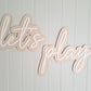 Let's Play - Room Wall Plaque Double Layer - Lou James Creations
