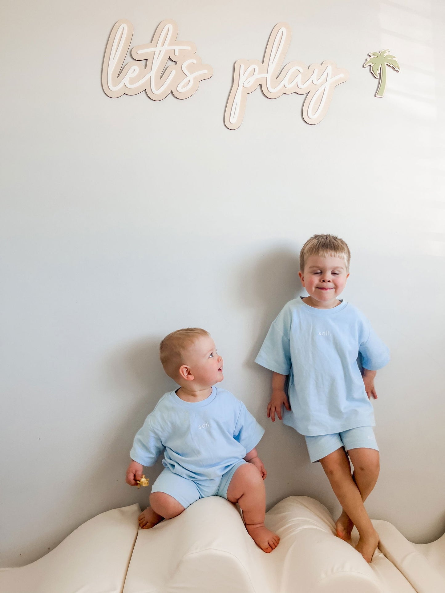 Let's Play - Room Wall Plaque Double Layer - Lou James Creations